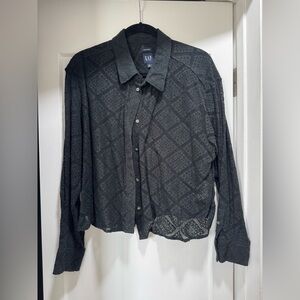 Gap lace crop shirt